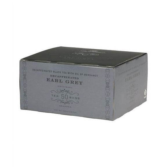 Harney & Sons, Decaf Earl Grey, Decaffeinated Black Tea with Oil of Bergamot, 50 Ct