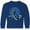 Royal Blue, variant on Inktastic 3-21 World Down Syndrome Day Blue and Yellow Rainbow Ribbon Long Sleeve Youth T-Shirt