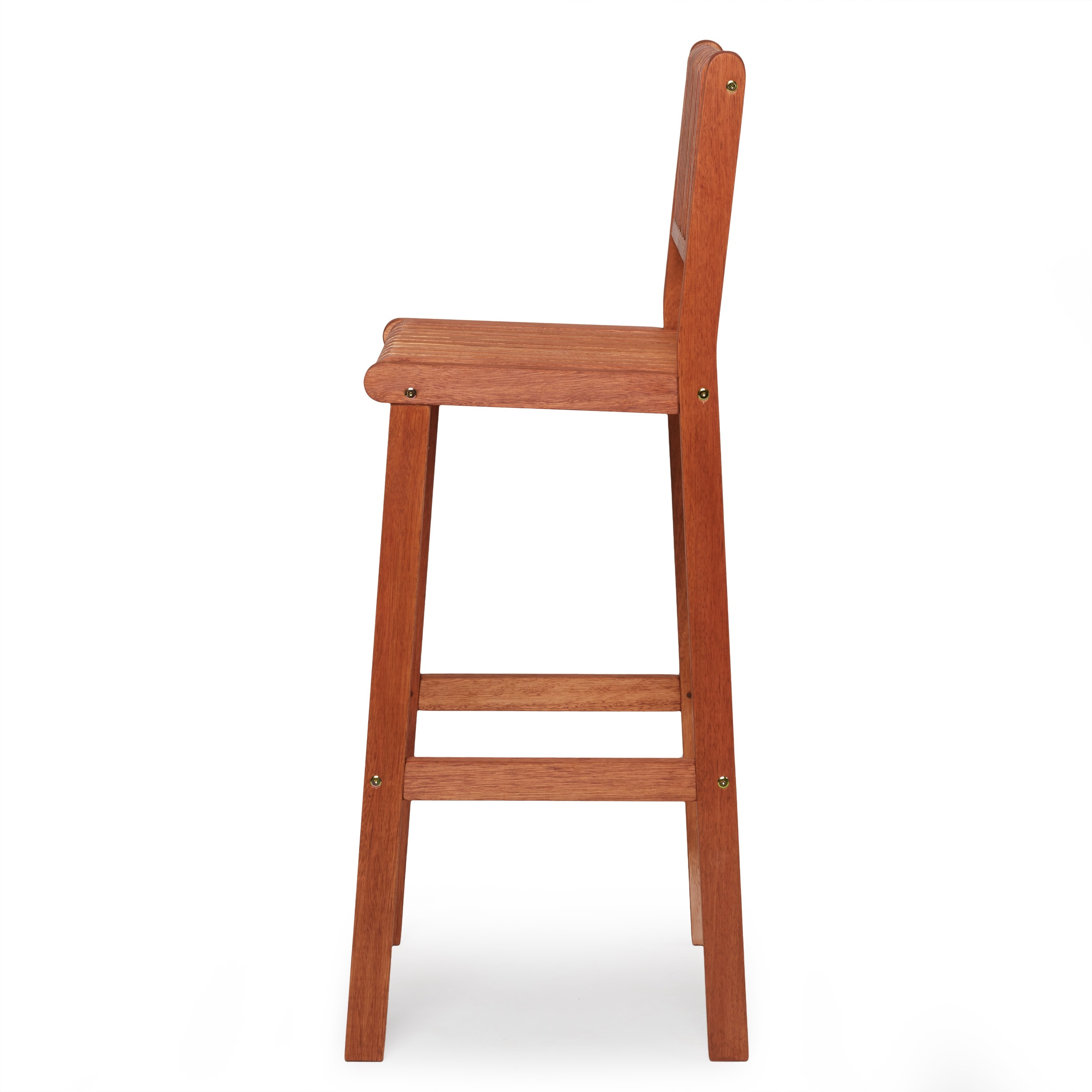 Amazonia Milano 1-Piece Patio Barstool | Eucalyptus Wood | Ideal for Outdoors and Indoors - image 4 of 8