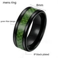 thumbnail image 3 of Matching Rings Couple Ring Black Gold Plated Princess cut 1CT Green CZ Women Wedding Ring Sets, 3 of 7
