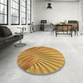 thumbnail image 4 of Ahgly Company Machine Washable Indoor Round Transitional Sedona Brown Area Rugs, 5' Round, 4 of 7