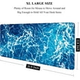 thumbnail image 2 of Large Mouse Pad, XXL Desk Pad, Extened Mousepad 31.5" x 11.8", Non-Slip Rubber Base, Stitched Edges, Superior Surface, Gaming Keyboard Mat, Waterproof Desk Pad, Beautiful Ocean, 2 of 6