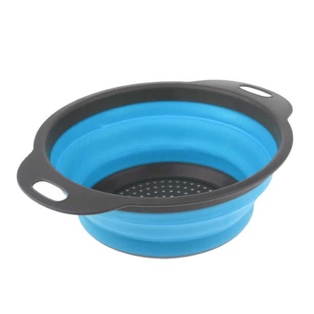 Colador Plegable de Ahorro de Espacio Azul shamjiam colador plegable