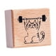 thumbnail image 3 of Sello de madera con forma de gato, tamaño pequeño, de 0,2 pulgadas, para manualidades y envíos por correo. Aptitud física, 3 of 9