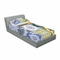 thumbnail image 3 of Moroccan Bedding Set with Sheet & Covers, Portuguese Tile Patterns Various Tones Textures Bohemian Print, Printed Bedroom Decor 2 Shams, 4 Sizes, Multicolor, by Ambesonne, 3 of 3