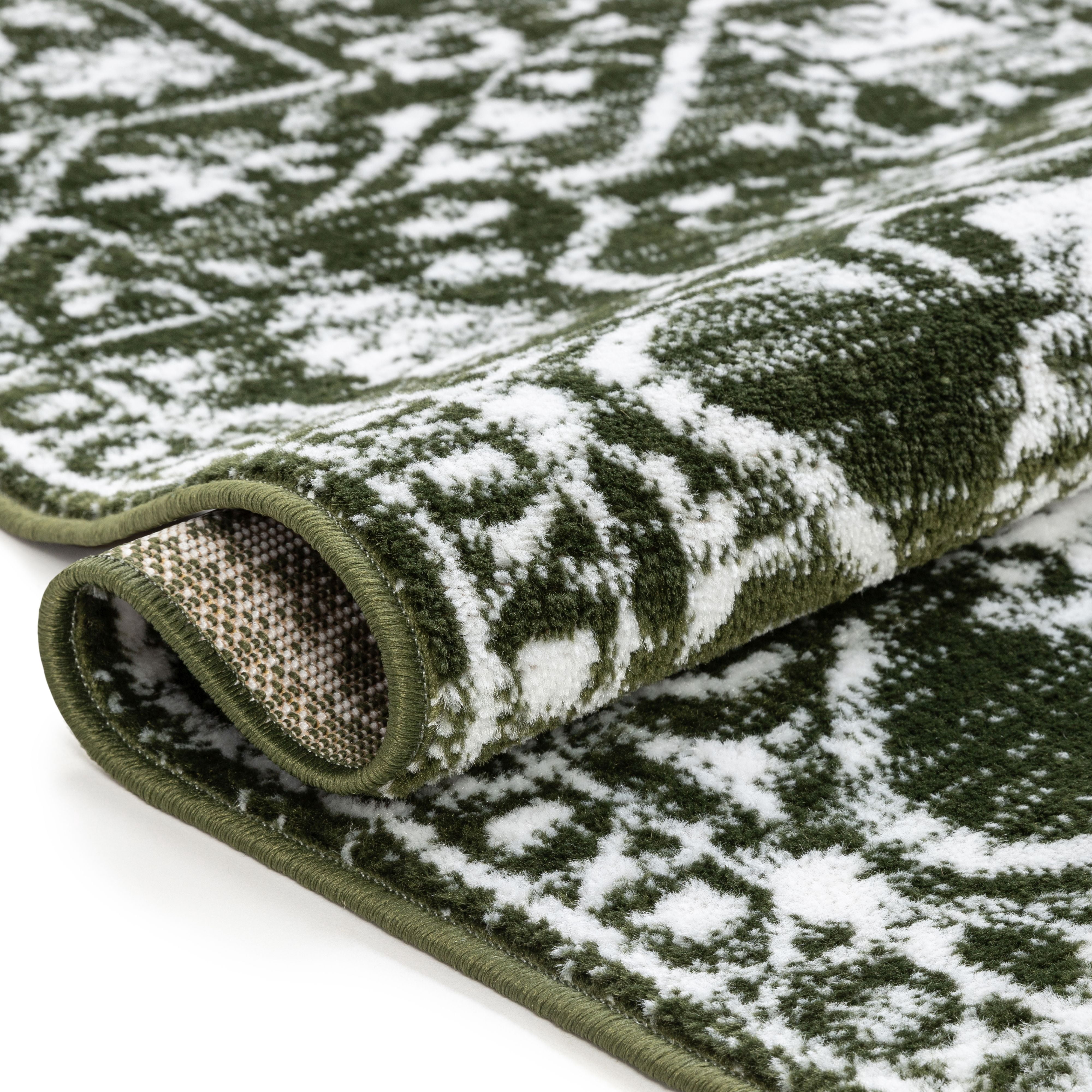Well Woven Della Green Vintage Medallion Pattern 3x10 (2'7" x 9'10") Runner Rug