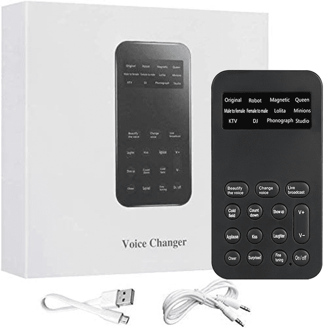 Convertidor de voz del micrófono de mano de la máquina que cambia del sonido del cambiador de voz con efecto de sonido Vogacara EL001237-00B