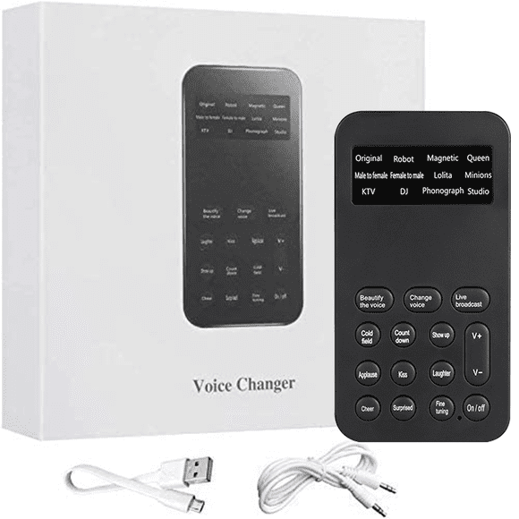 Convertidor de voz del micrófono de mano de la máquina que cambia del sonido del cambiador de voz con efecto de sonido kenally EL001237-00B