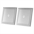 thumbnail image 1 of Recogedor de Pelos para Desagüe de Lavabo, Tapas de Desagüe de Ducha de Acero Inoxidable y Silicona de 4.8 Pulgadas, Apto para Desagües, Paquete de 2., 1 of 5