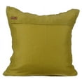 thumbnail image 3 of Cushion Covers, Green European Sham&nbsp;Pillow Covers 26x26 inch (65x65 cm), Linen Euro Pillow Shams, Solid Color, Knots, Textured, Checkered, Contemporary Euro Size Pillow - Green Eyed, 3 of 3
