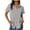 Gray, variant on Staron Women's Casual Short Sleeve Shirt Solid Color Fashion Button-Up Zippered Pocket T-Shirt Top for Hiking Outdoor Travel, Pink XL