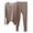 Khaki, variant on Men's Thermal Sleepwear Set 2XL-4XL Modal Cotton Polyester V-Neck Long Sleeve Pajama Set Cozy Breathable Casual Plus Size Men's Thermal Pajamas for Winter Comfort