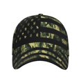 thumbnail image 2 of Balery Baseball Cap Adjustable Size for Running Workouts and Outdoor Activities All Seasons Dad Hat(American Flag Camo), 2 of 8