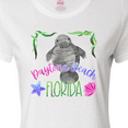 thumbnail image 4 of Inktastic Daytona Beach Florida Cute Swimming Manatee Women's T-Shirt, 4 of 5