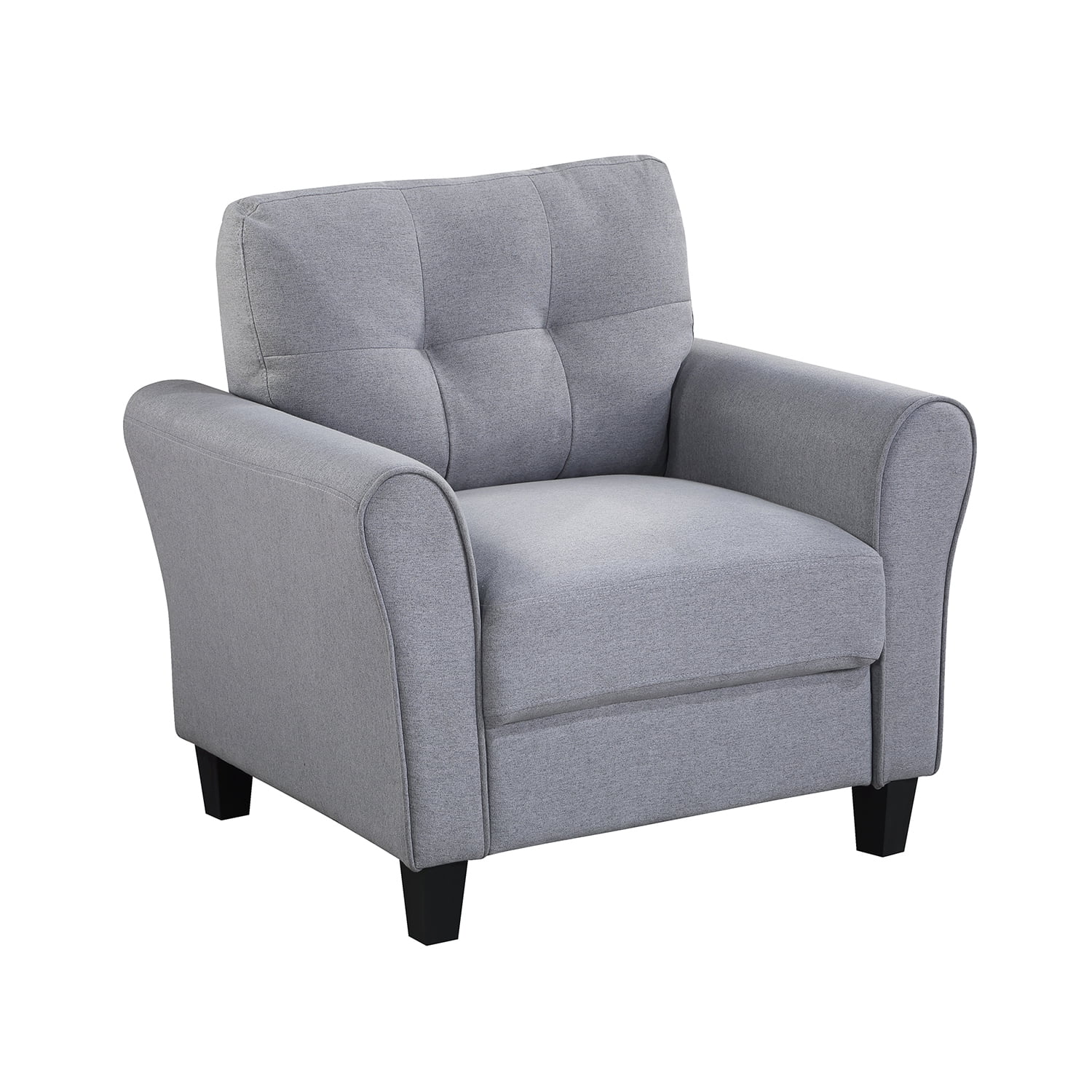 Kadyn 35" Modern Living Room Armchair, Linen 1-Seat Accent Chair for Office, Mid-Century Upholstered Single Sofa for Home, Light Grey Kadyn 35" Modern Living Room Armchair, Linen 1-Seat Accent Chair for Office, Mid-Century Upholstered Single Sofa for Home, Light Grey