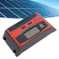 thumbnail image 1 of MPPT Solar  Controller, 12V 24V Dual USB Solar Panel Battery Intelligent Regulator with LCD Display Auto Parameter Adjustable Compact Solar Panel Controller for Home, 1 of 7