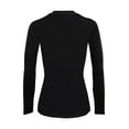 thumbnail image 3 of Womens Long Sleeve T Shirt With Super-Soft Stretch Fabric Round Neck T-Shirts, 3 of 5