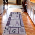 thumbnail image 2 of Asian Decorative Rug, Ethnic Woman with Folkloric Ornaments Dragon Mandala Tree and Flowers, Quality Carpet for Bedroom Dorm and Living Room, 6 Sizes, Pale Purple, by Ambesonne, 2 of 2