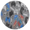 thumbnail image 3 of Game Controller Pattern Round Carpet Circle Rug Outdoor Patio Area Rug Washable Large Area Rugs Hallway Room Decor Fitness Mats, 3 of 8