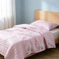thumbnail image 6 of Yardvibe Cooling Comforter Twin Size, Deer Print Breathable Summer Comforter for Hot Sleepers & Night Sweats, Silky Smooth Cooling Blanket, Pink (B), 6 of 9