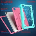 thumbnail image 7 of FIEWESEY Case for FOXX P8/ V8/ T8 Pro 8 inch Tablets Hybrid Shockproof Case Built in Kickstand Shoulder Strap with screen protector for FOXX P8/ V8/ T8 Pro 8 inch Tablets (Green/Pink/2 PCS), 7 of 7