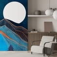 thumbnail image 3 of Idea4wall 2pcs Watercolor Granite Marble Mountain Forest Nature Wilderness Stick Wallpaper Removable Wall Murals Large Wall Stickers for Home Decoration, 72"x48", 3 of 5