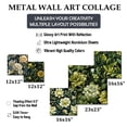 thumbnail image 4 of Designart "Dahlia Sanctuary Damask" Floral Wall Art Set Of 5 - Beige Cottage Living Room Metal Art Set, 4 of 6