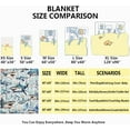 thumbnail image 5 of Shark Blanket Gifts for Boys Girls,Ultra Soft Shark Throw Blanket for Couch Sofa Bed,Shark Ocean Animal Printed Blanket Decor Gifts,Floral Shark Gifts for Turtle Lovers,40"x50"-Kids/Throw Size, 5 of 6