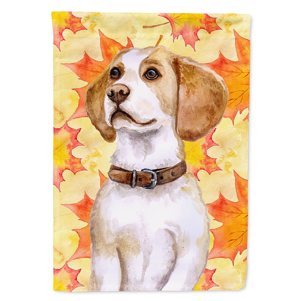 Beagle Fall Flag Canvas House Size