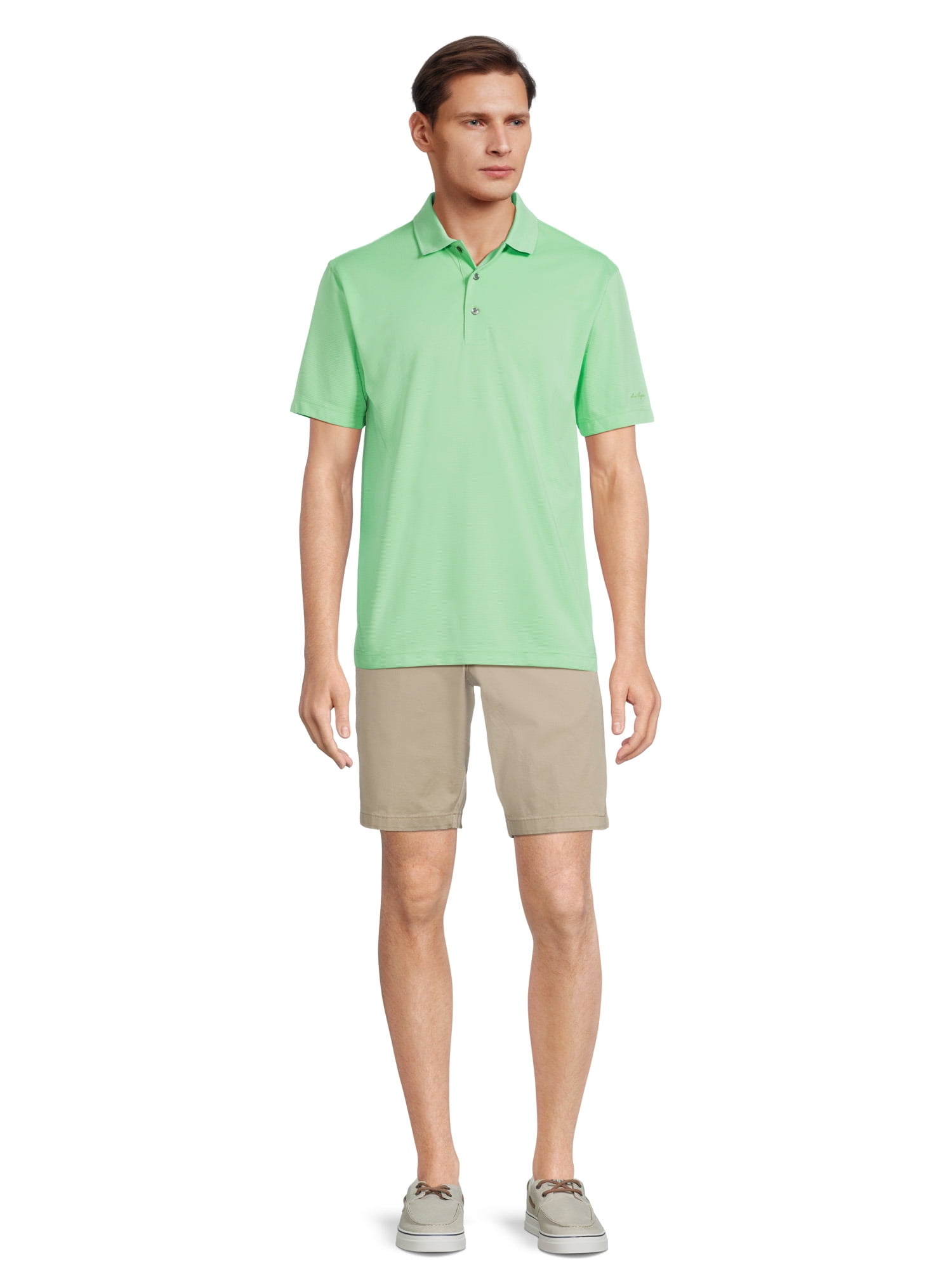 Ben Hogan Performance Men's Solid Ottoman Golf Polo Shirt