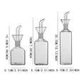 thumbnail image 2 of Storage Container Technology Oil Bottle Glass Olive Oil Dispenser Bottle Glass Oil Vinegar Measuring Dispenser with Nozzle for Kitchen and Barbecue, Kitchen Essentials Clearance Sale, 2 of 9