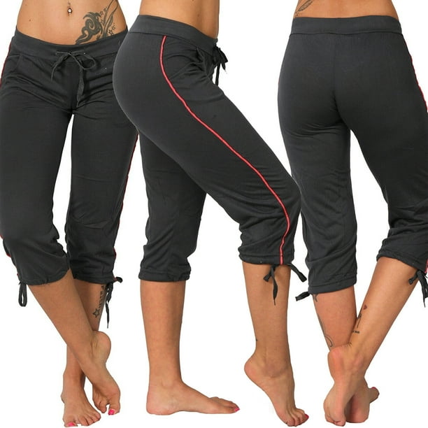 jovati Capri Pajama Pants for Women Fashion Womens Capris Leggings Fitness  Running Gym Ladies Solid Sports Pants Winter Running Pants Women  Lightweight Pajama Pants for Women 