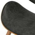 thumbnail image 2 of Pemberly Row 29.3" Modern Wood & Faux Leather Dining Chair in Slate Gray, 2 of 9