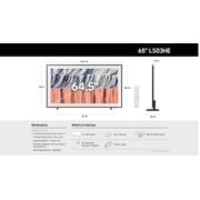 Samsung 65” Class The Frame Series LS03HE QLED 4K Samsung Vision AI Smart TV Smart Tizen TV 2026 - QN65LS03HEFXZA