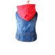 thumbnail image 5 of NUOLUX Vaquero Para Mascotas En Tela Denim Roja Con Sombrero Tejido Para, 5 of 8