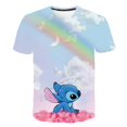 thumbnail image 1 of Camiseta de punto de Disney para niños y niñas, camisetas para niños, camiseta de manga corta, ropa de punto de verano, camiseta estampada de dibujos animados, ropa para niños 5T Gao Jinjia LED, 1 of 2