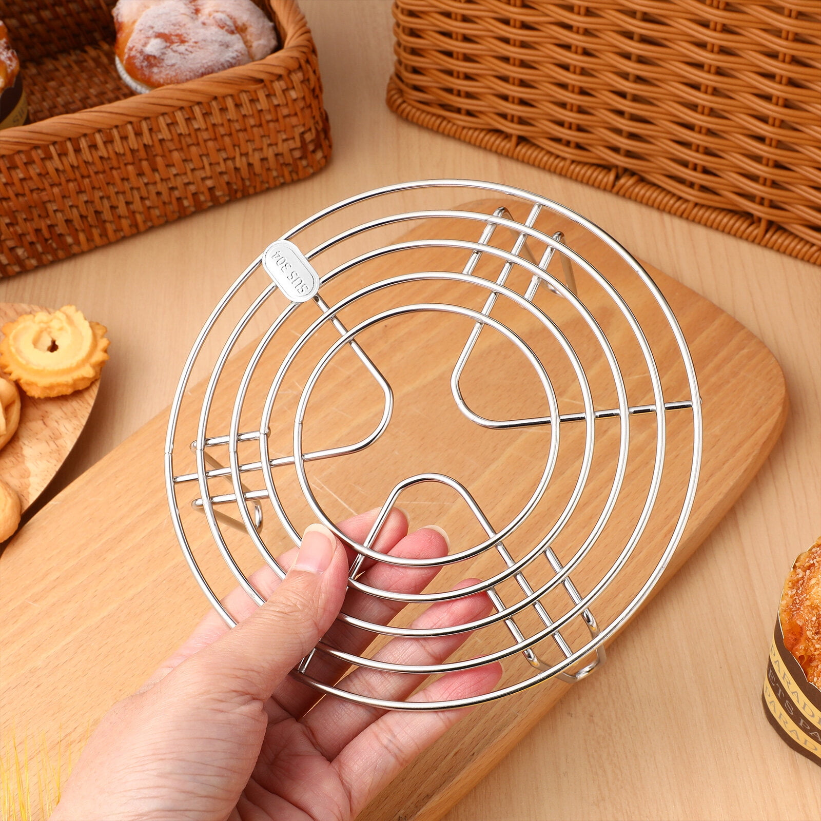 Stainless Steel Steamer Rack Round Cooling Rack for Steaming Canning Cooking and Baking Walmart