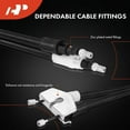 thumbnail image 4 of A-Premium Rear Driver or Passenger Side Parking Brake Cable Assembly Compatible with Ford Models: Focus 2012-2018, C-Max 2013-2016 - Replace# AV6Z2A603A, 4 of 8