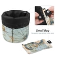 thumbnail image 4 of PhooArto Large Barrel Drawstring Makeup Bag, Vintage Seahorse Seastar Travel Cosmetic Bag Portable Make Up Organizer Bag, 4 of 6