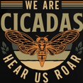 thumbnail image 3 of CafePress - Cicadas We Are Cicadas Hear Us Roar Flying Insects - Women's Long Sleeve Dark Pajamas, 3 of 7