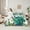 White Green, variant on jejeloiu 3D Chic Peacock 7-Piece Bedding Comforter Set,White Flower Floral King Bedding Sets,Zoo Animal Bed Sheets For Kids Boys,Microfiber Bedroom Decor