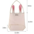 thumbnail image 6 of Easter Bunny Bag - Easter Basket Tote Handbag for Egg Hunts with Dual Layer Bunny Ears Design, Excellent for Carrying Eggs, Candies, Gifts at Easter Party, 6 of 9