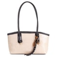 thumbnail image 2 of Spencer Women Lady Large Tote Bag Handbags PU Leather Hobo Shoulder Bags Top Handle Satchel Purse, White, 2 of 9