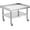 with wheel, variant on EastVita 24x28 Inch Stainless Steel Equipment Grill Stand Table with Adjustable Storage Undershelf – Commercial Restaurant Kitchen Stand Grill Table – No Wheels