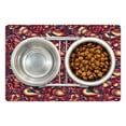 thumbnail image 1 of Paisley Pet Mat for Food and Water, Modern Paisley Pattern with Spirit in a Funky Inspired Graphic Design Print, Non-Slip Rubber Mat for Dogs and Cats, 18" X 12", by Ambesonne, 1 of 2