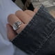 thumbnail image 5 of EeaseMX Anillo de mano con calavera, anillo gótico, anillo de apertura ajustable, anillo de estilo moderno, joyería, 5 of 7