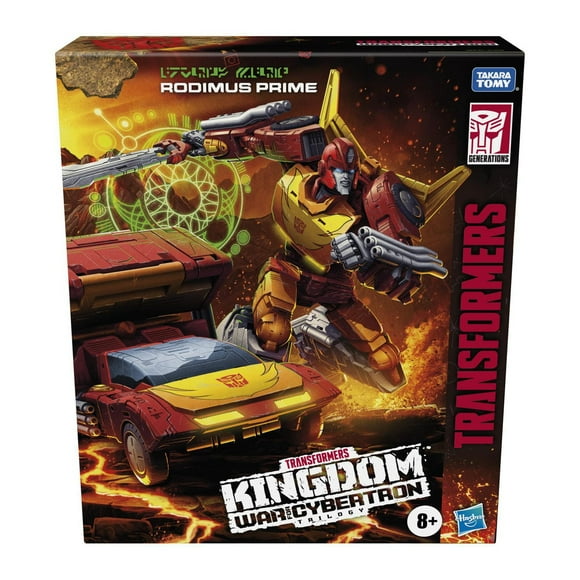 Transformers Toys Generations War for Cybertron: Kingdom Commander WFC-K29 Rodimus Prime with Trailer Action Figure, 8 and Up, 7.5-inch