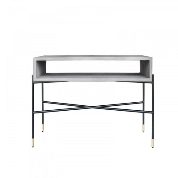 Modrest Walker Modern Concrete & Metal Console Table