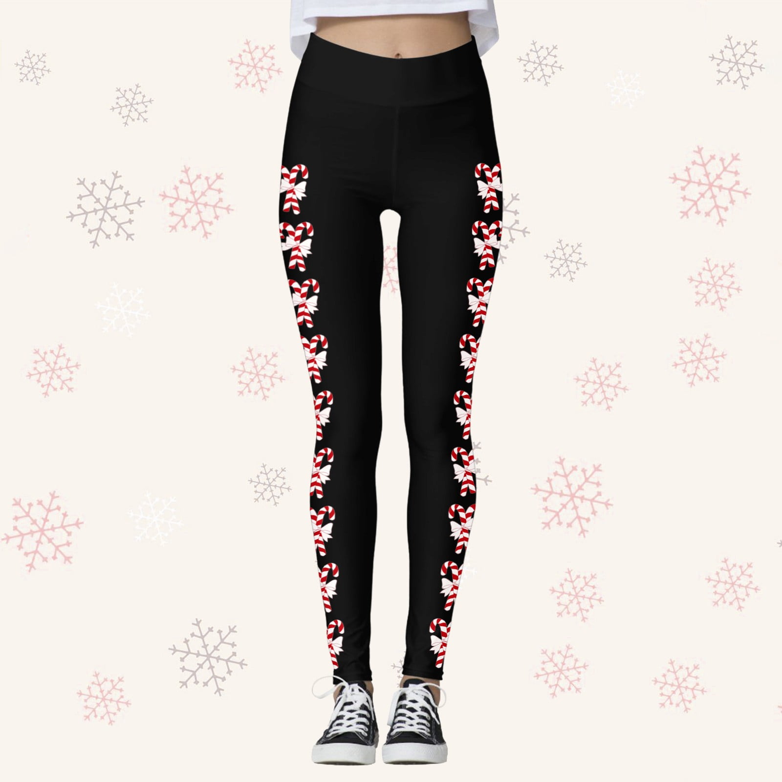 Leggings De Noël Pour Femmes Taille Haute Pour Entraînement Course Gym Entraînement Physique Compression Yoga