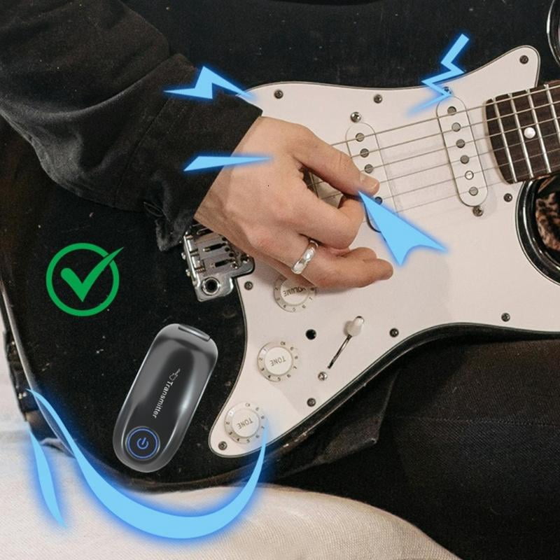 lanema Wireless Guitar System Transmitter and Receiver Suitable for Multiple Instrument